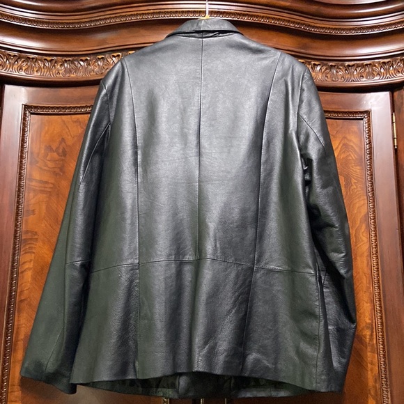 Chadwick’s Genuine Black Leather Blazer - Picture 5 of 8